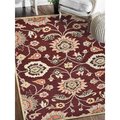 Glitzy Rugs 5 x 8 ft. Hand Tufted Wool Oriental Rectangle Area RugMaroon UBSK00712T0018A9